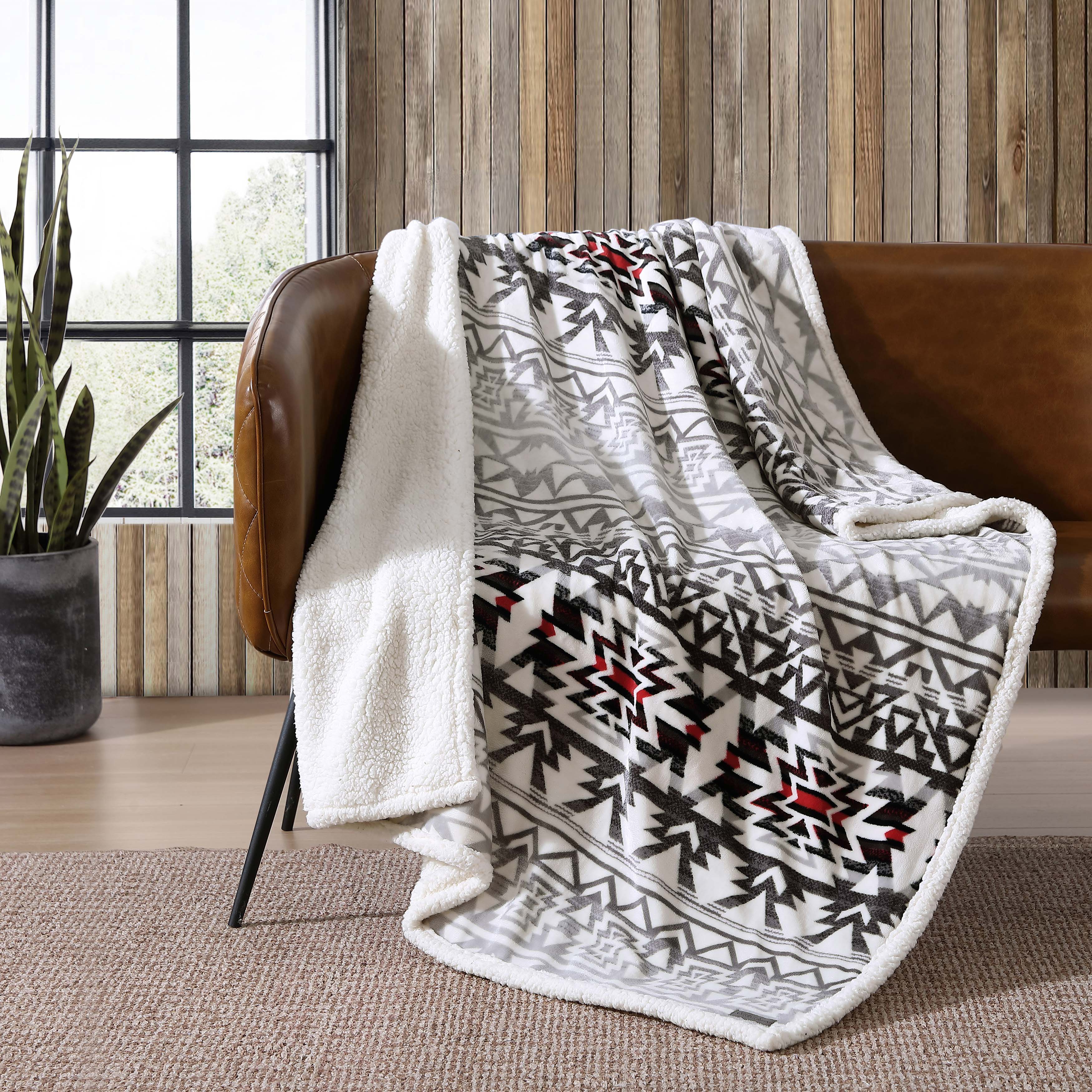 Eddie Bauer Plush-Fleece Throw Blanket