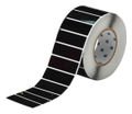 Polyester Rectangular Label Gloss Acrylic-Foam Backed Black 1 H x 3 W in.