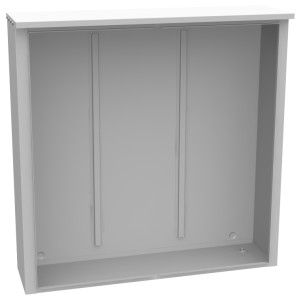 Type 3R Current Transformer Enclosure, Hinge Cover, Steel ANSI 61 Gray, Double Doors, 48 x 12 x 48