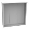 Type 3R Current Transformer Enclosure, Hinge Cover, Steel ANSI 61 Gray, Double Doors, 48 x 12 x 48