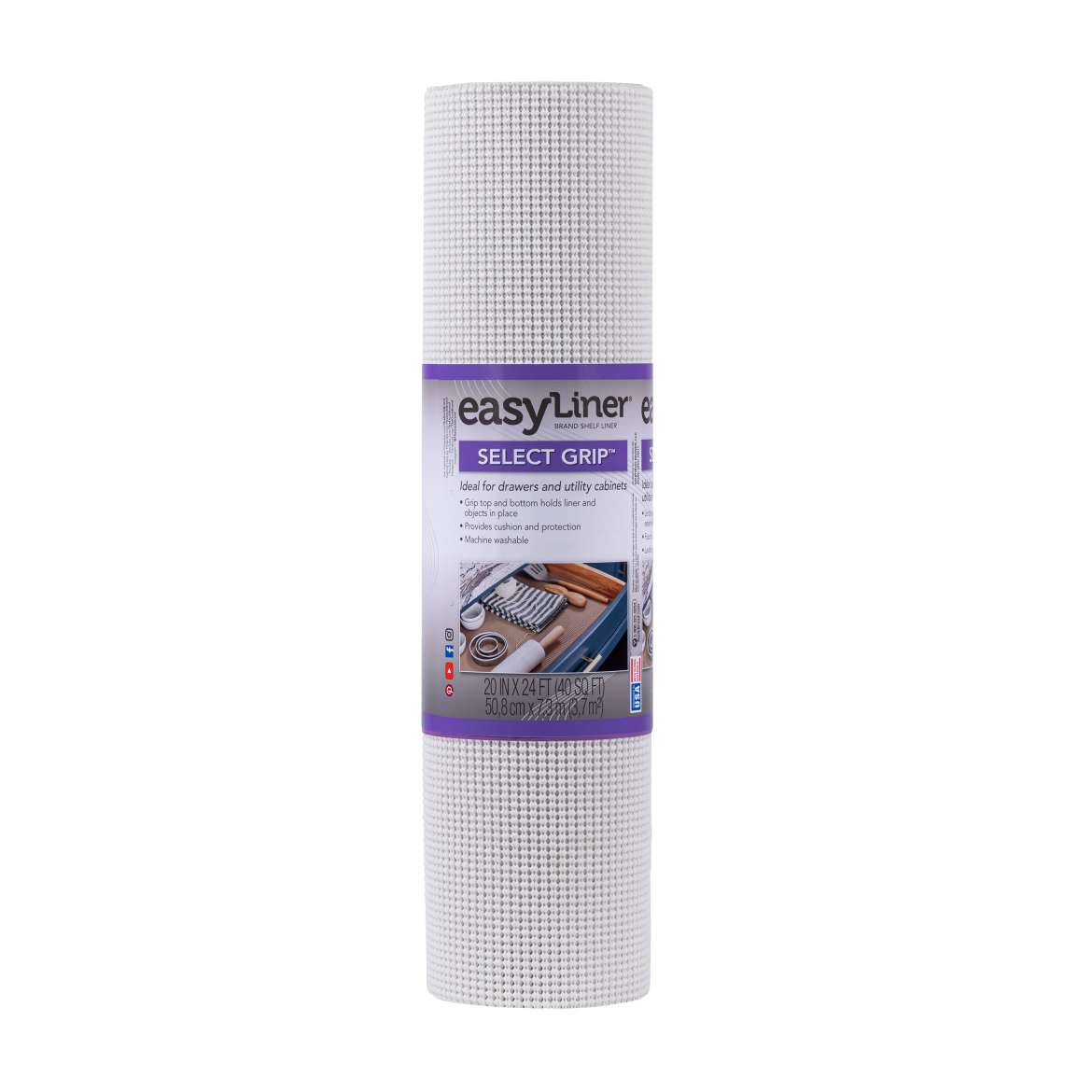 Select Grip EasyLiner Shelf Liner 20in x 24 t | Duck Brand