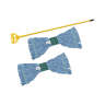 Boardwalk, Looped-End, Medium, 5" Headband, Blue Cotton Wet Mop Kit