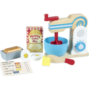 Wooden Make-a-Cake Mixer Set