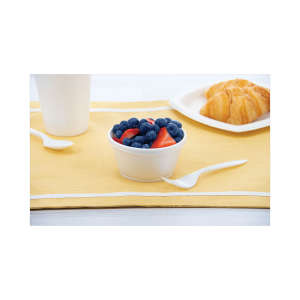 Dart, Foam Container, Extra Squat, 8 oz, White