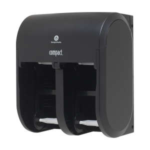 Georgia Pacific, Compact Quad 4-Roll, Coreless Bath Tissue Dispenser, Black