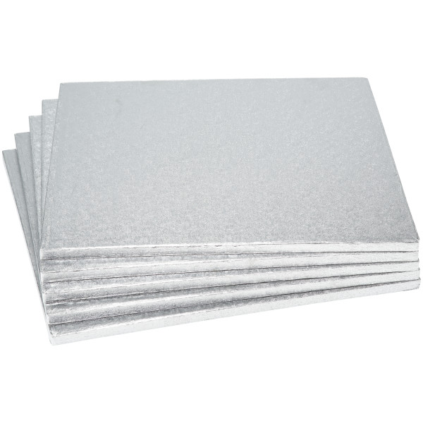 16" Square Silver Foil Cake Board