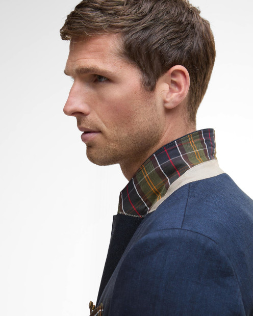 Linen Twill Blazer Classic Navy