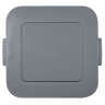 Rubbermaid Commercial, BRUTE, Square, Resin, 40 gal, Resin, Gray, Receptacle Lid