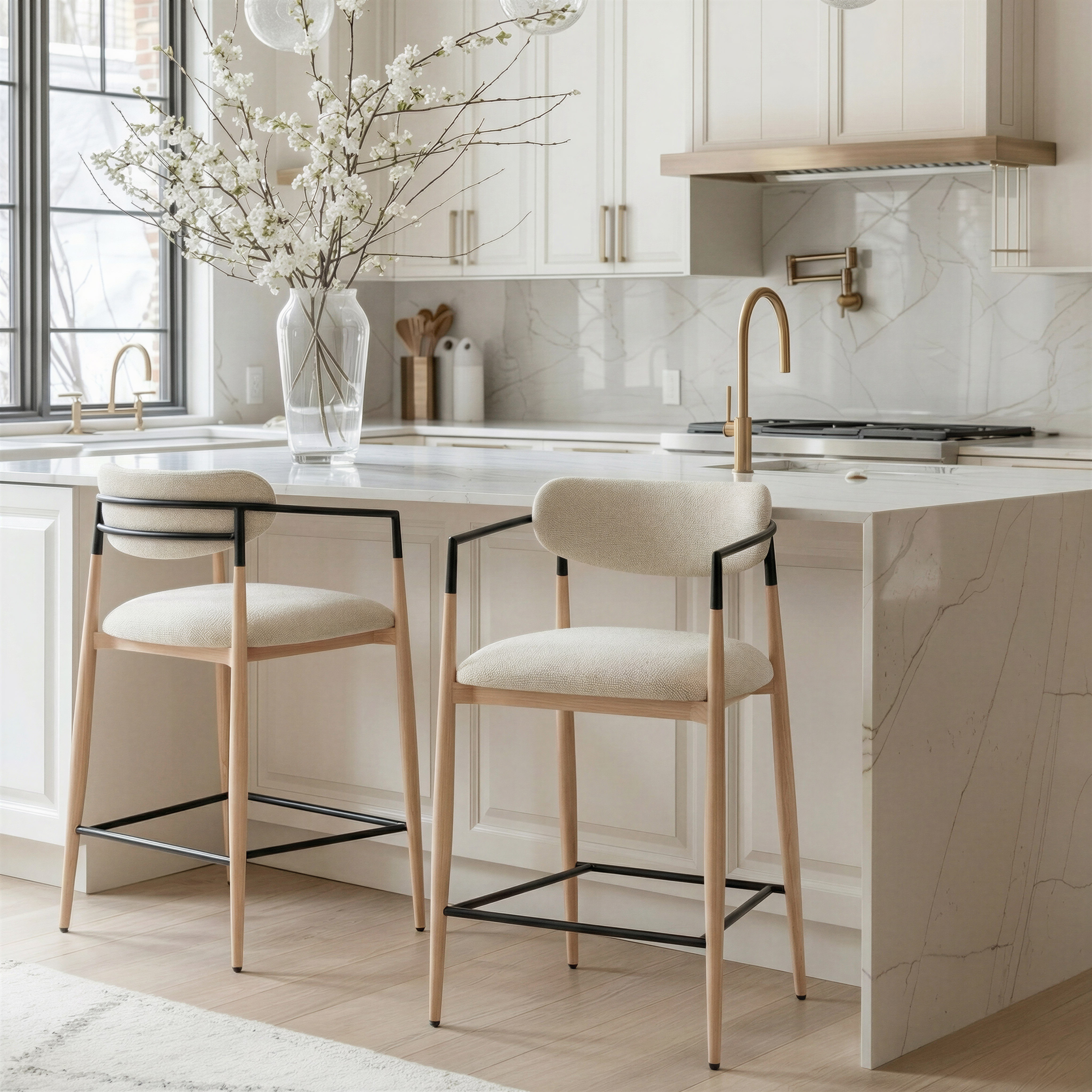 Equinox Counter Stool Oyster Gray & Natural product image