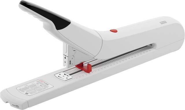 The Novus B56 XL Heavy Duty Long Arm stapler is designed for high-volume stapling of up to 170 sheets with minimal effort.