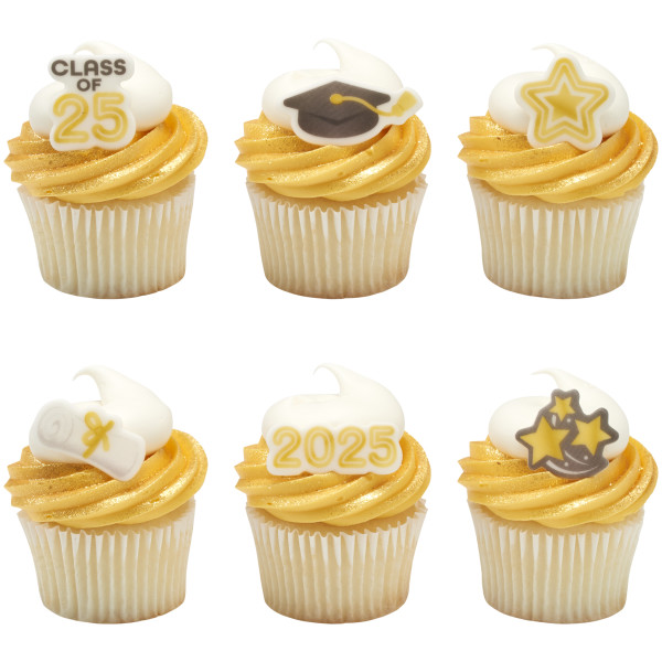 2025 Graduation Assortment Disks SugarStyle® Edible Decorations
