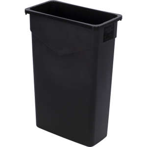 Carlisle, TrimLine™, 23 gal, Polyethylene, Black, Square, Receptacle