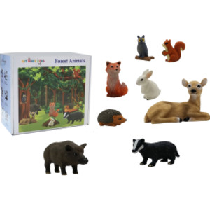 Forest Animal Playset, 8 Pieces