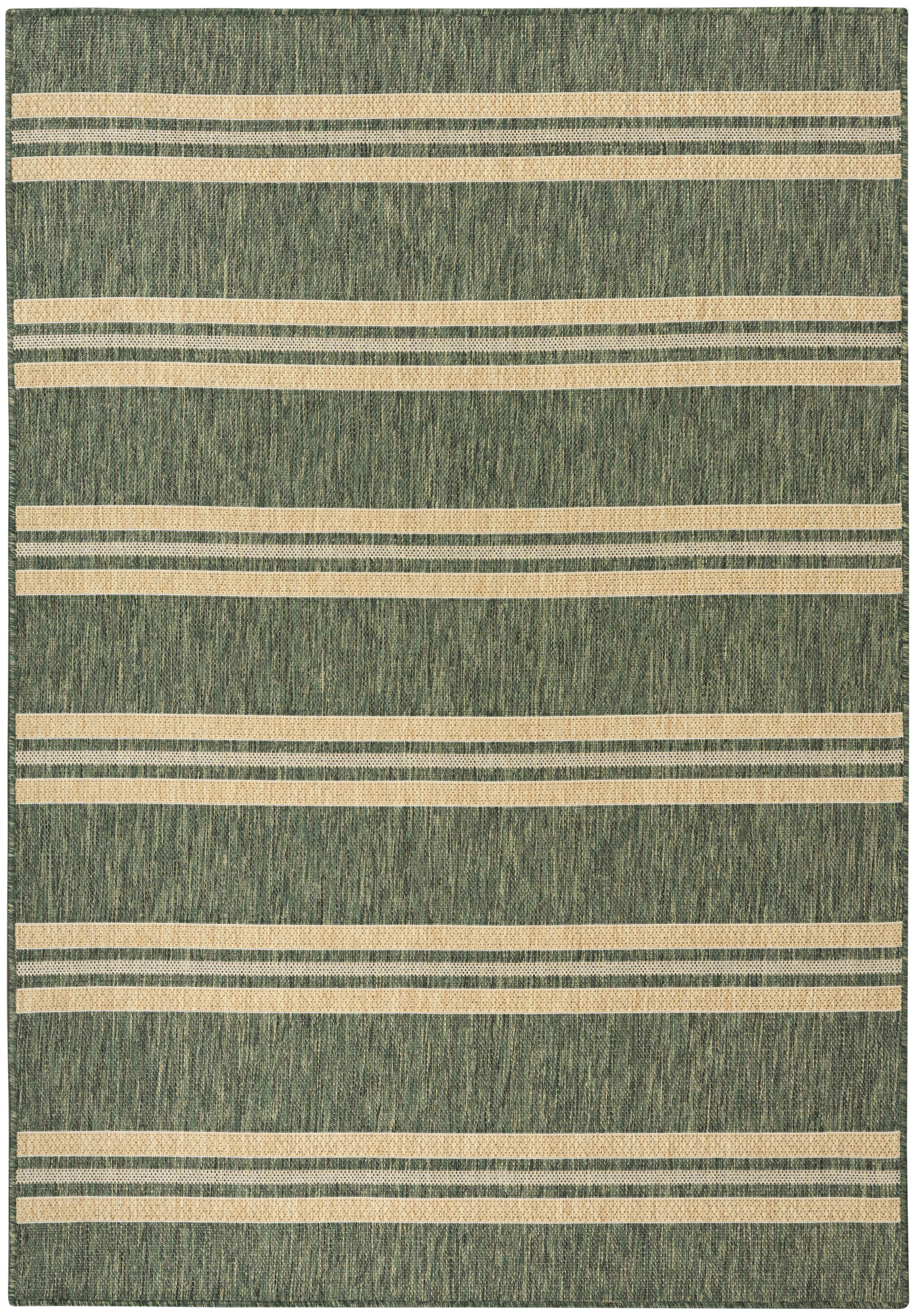 Nourison Horizon Indoor/Outdoor 6' x 9' Green Modern Rug