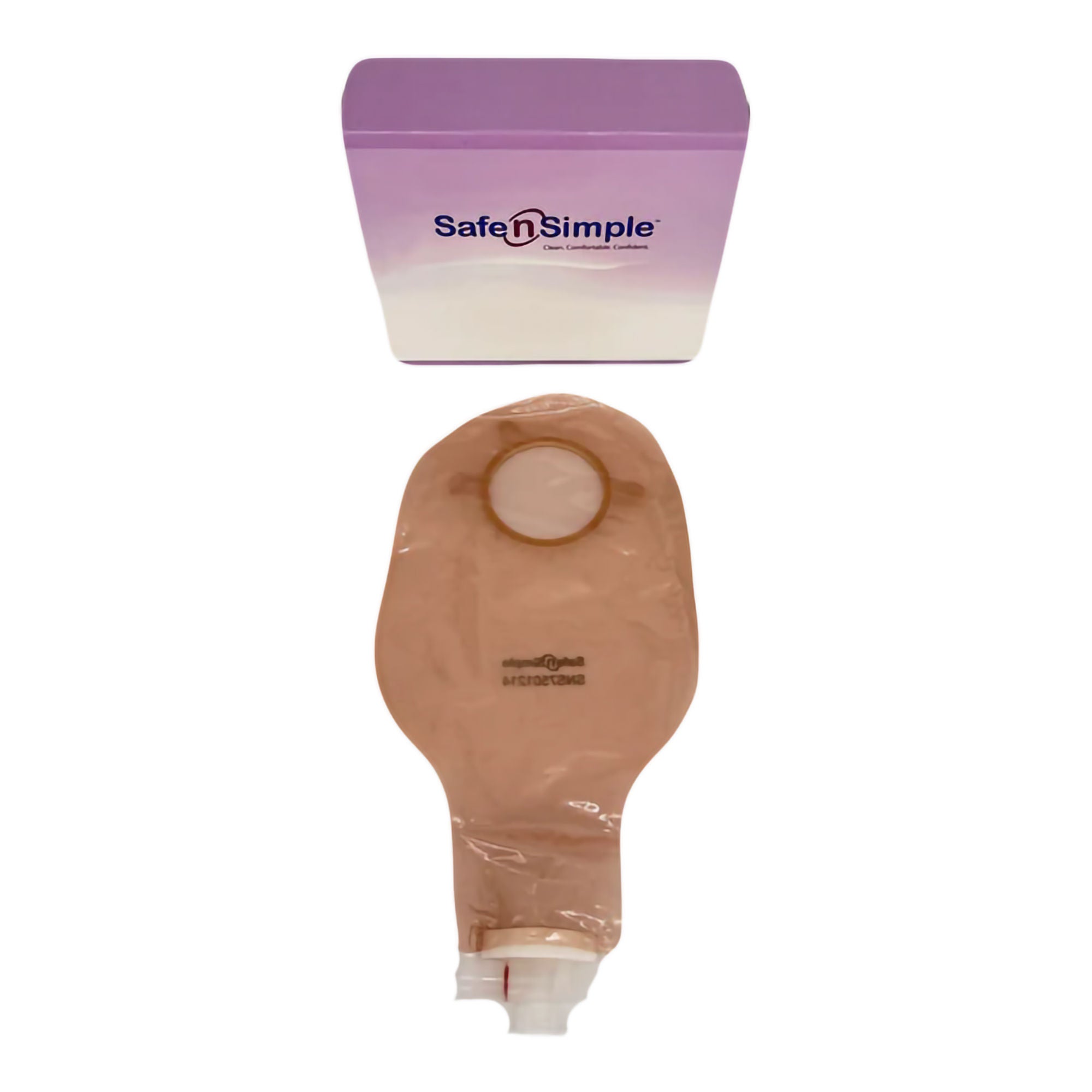 Safe N Simple POUCH, UROSTOMY 2PC FLNG BELT TAB BGE 9" 57MM (10/BX 8BX/CS)