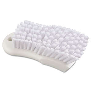 Boardwalk, 6in, Scrub Brush, Polypropylene Bristles, White