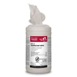 Hillyard, Quick and Clean® Q.T. 2 Disinfectant Wipes,  180 Wipes/Container