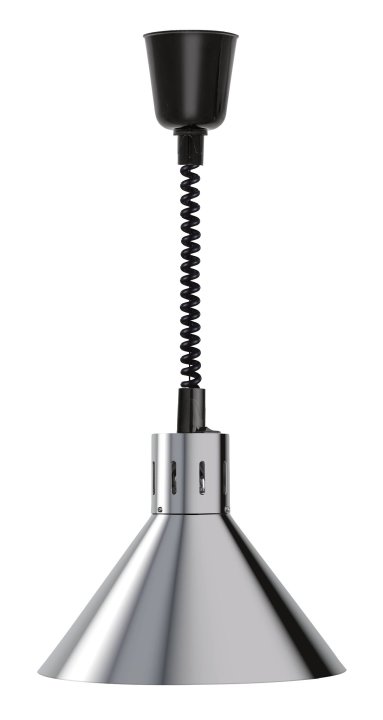 Chromed STYLE heating lamp extendable cord up to 190 centimeter