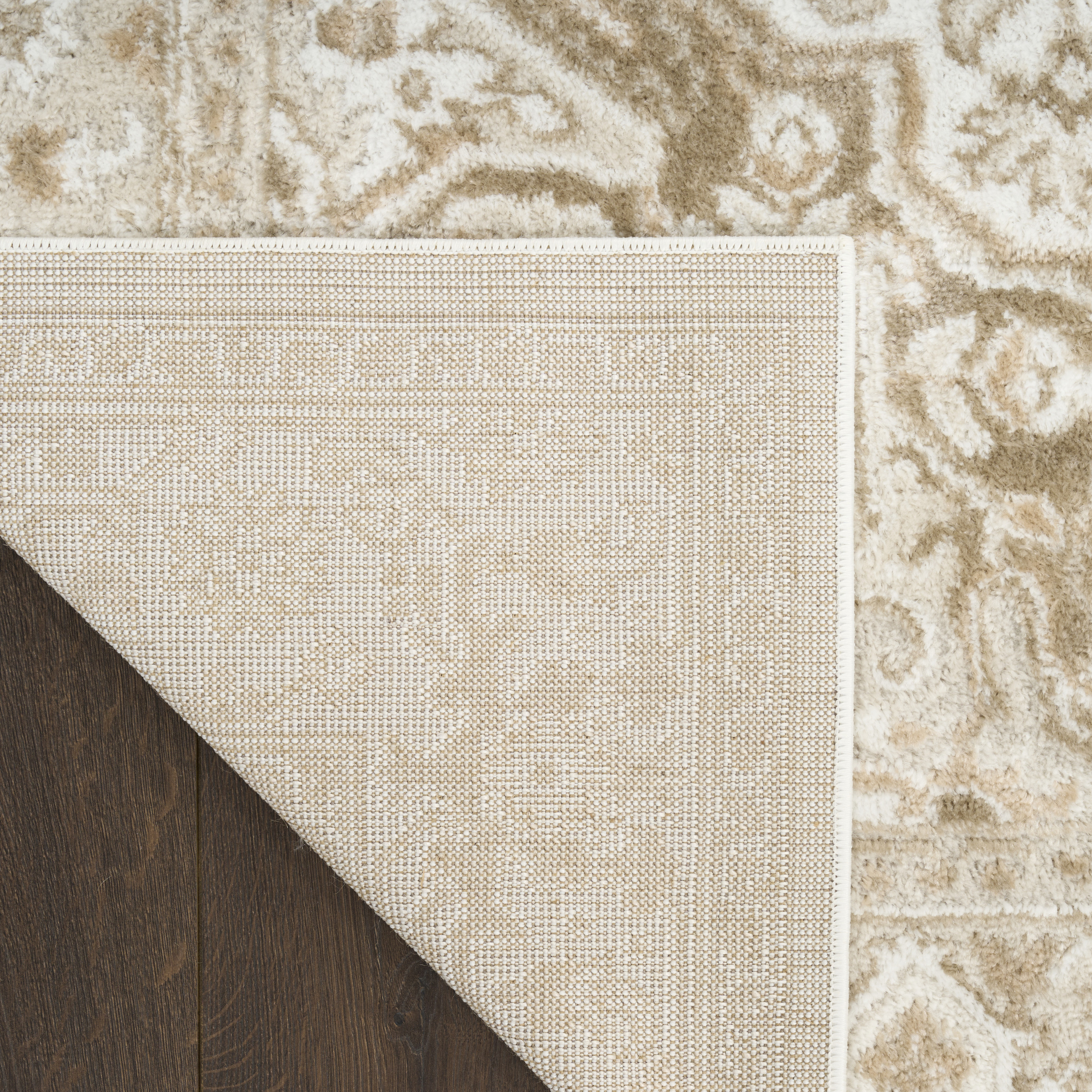 Nourison Dekor 7'10" x 9'10" Ivory Taupe Vintage Indoor Rug