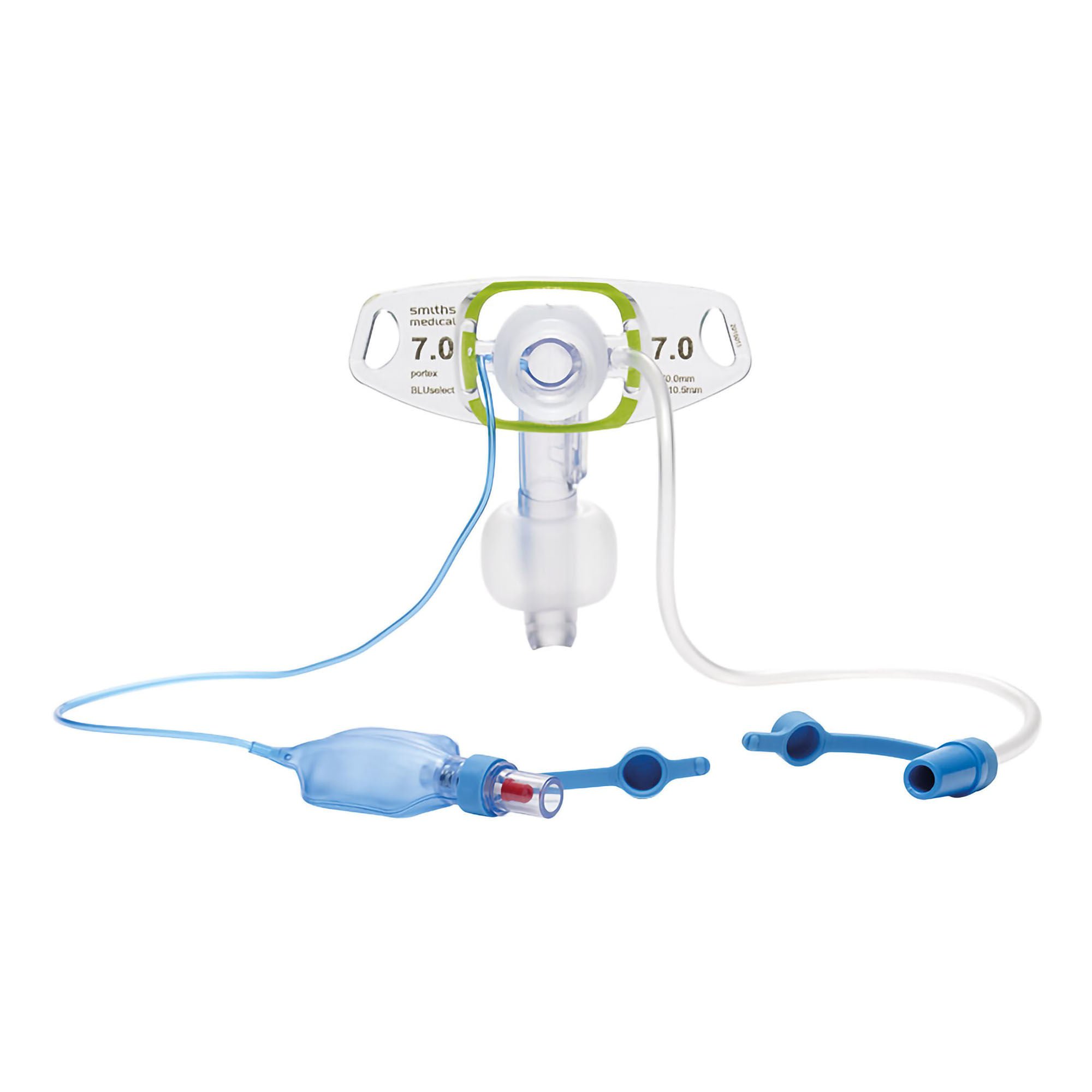 ICU Medical FKA Smiths Medical TUBE, TRACH W/SCTN BLUSELECT CUFF N/FENSTD W/WEDGE 9.0MM