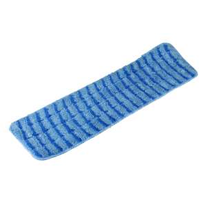 Impact, 18"W, Microfiber, Blue, Hook & Loop, Wet Mop