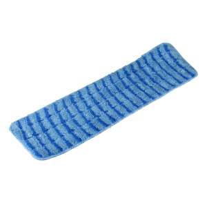 Impact, 18"W, Polypropylene/Microfiber, Blue, Hook & Loop, Wet Mop