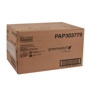 Hillyard, Green Select Choice, Facial Tissue, 2 ply, White