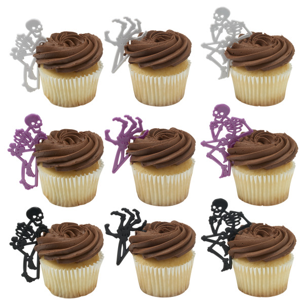 Skeletons Beverage Marker Cupcake Layon