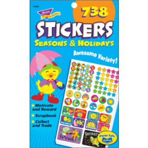 Seasons & Holidays Sticker Pad, 738 ct