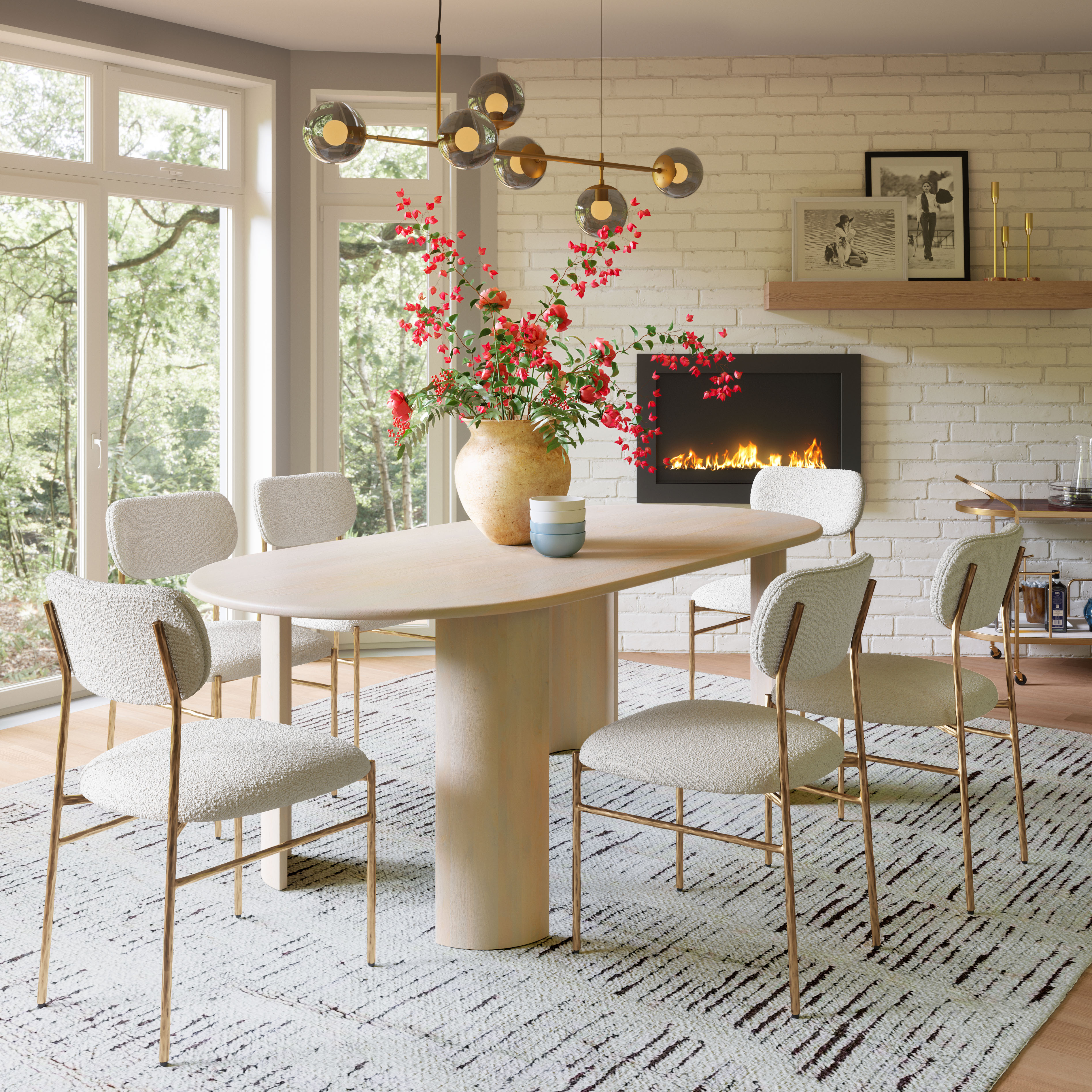 Sydhavnen Dining Chair Cream & Gold product image