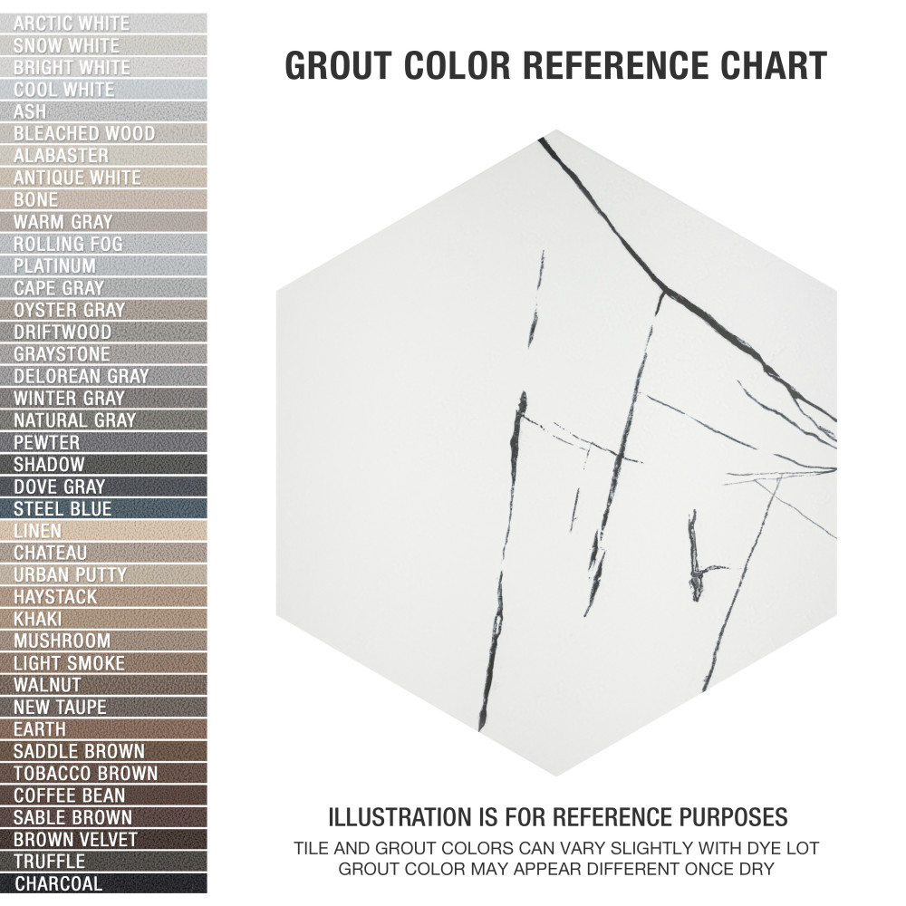 Sample – Visium Hex White Porcelain Floor and Wall Tile