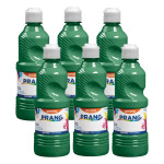Prang&reg; Ready-to-Use Tempera Paint, Green, 16 oz, Pack of 6 DIX21604-6