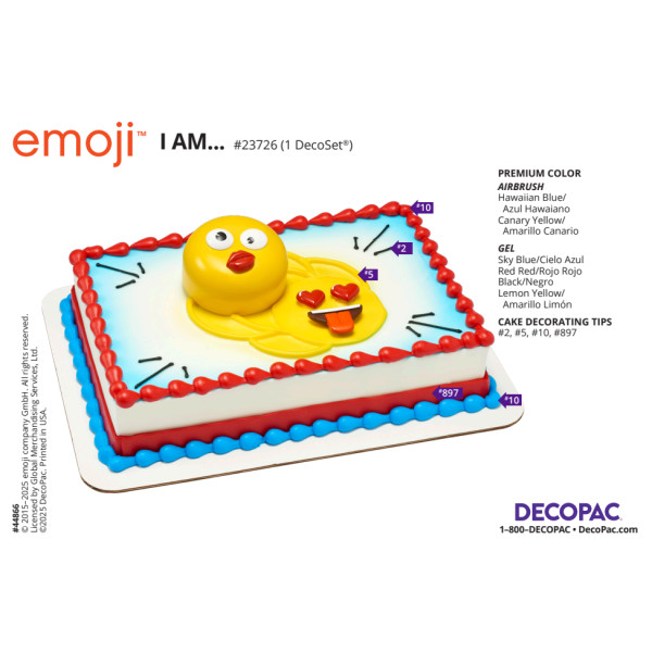 emoji™ I Am... Cake Decorating Instruction Card