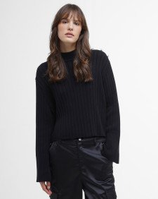 Della Cropped Jumper Classic Black