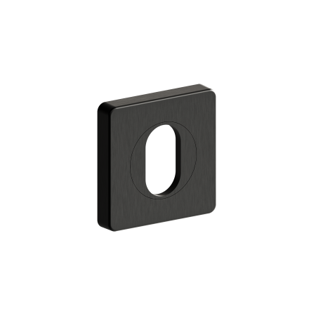 Verta Series Square Rose Single Oval Cylinder Escutcheon