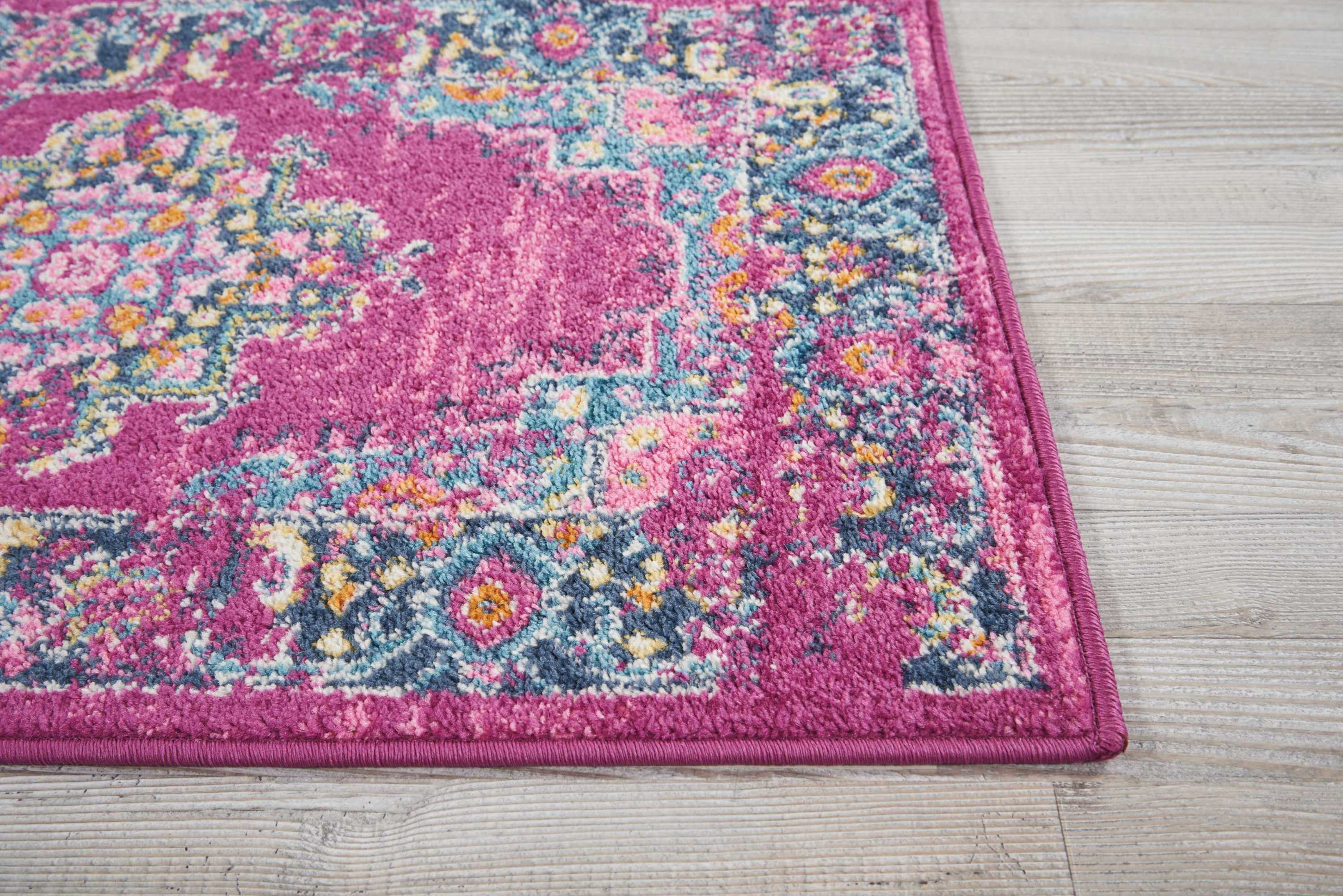 Nourison Passion 1'10" x 2'10" Fuchsia Bohemian Indoor Rug