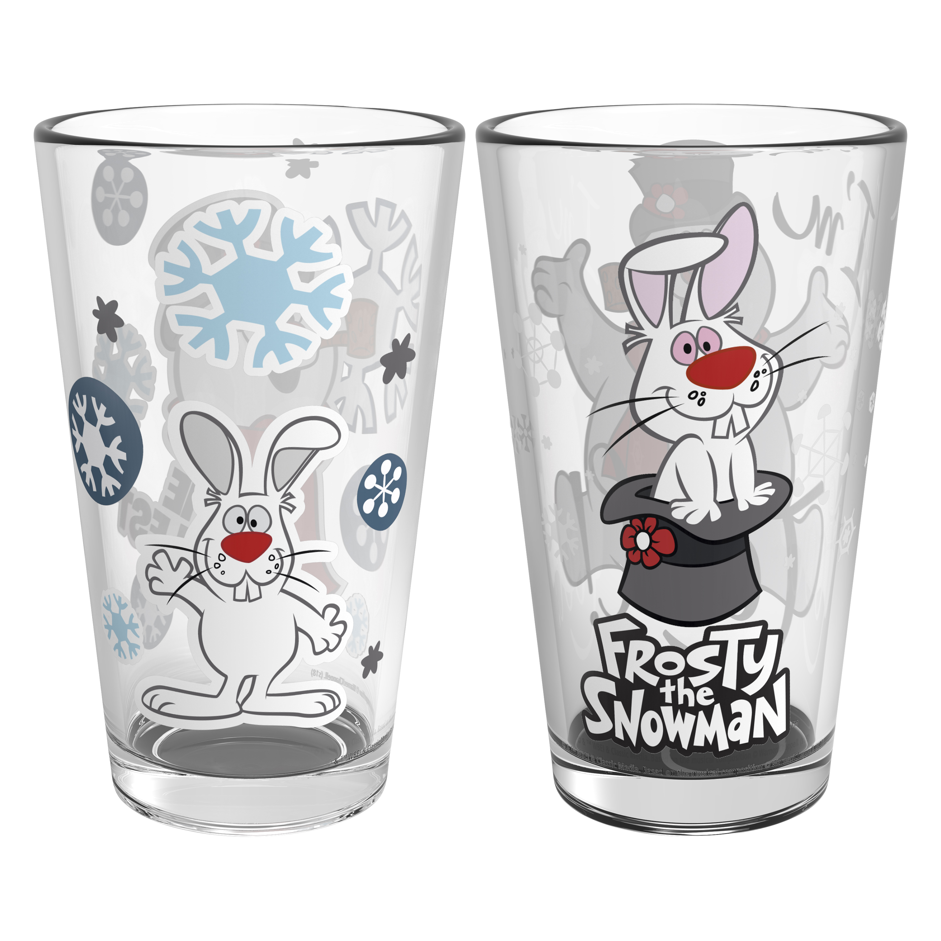 Christmas Collectibles 16 ounce Pint Glasses, Frosty the Snowman, 2-piece set slideshow image 4 Christmas Collectibles 16 ounce Pint Glasses, Frosty the Snowman, 2-piece set slideshow image 4