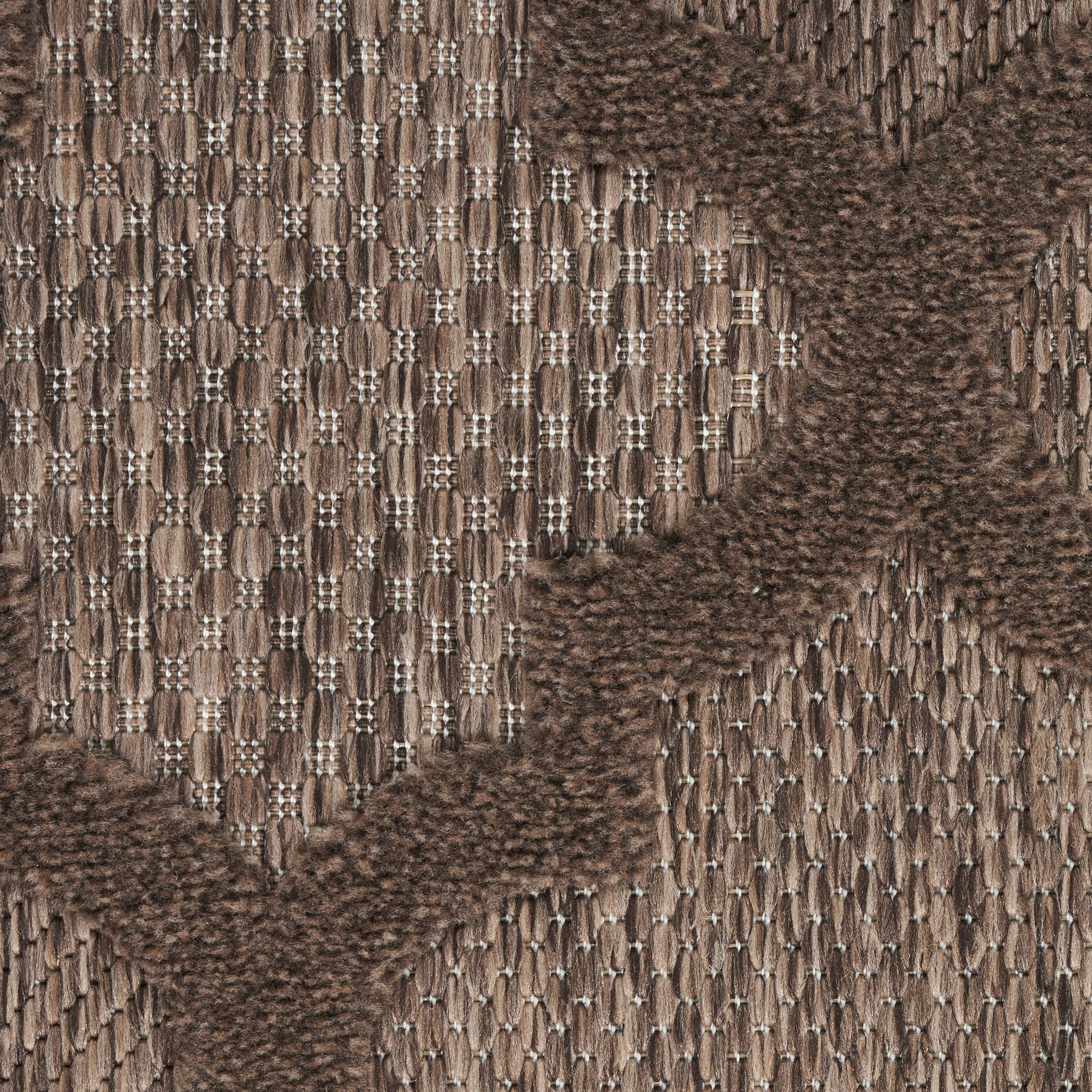 Nourison Easy Care 2'2" x 10' Brown Modern Rug