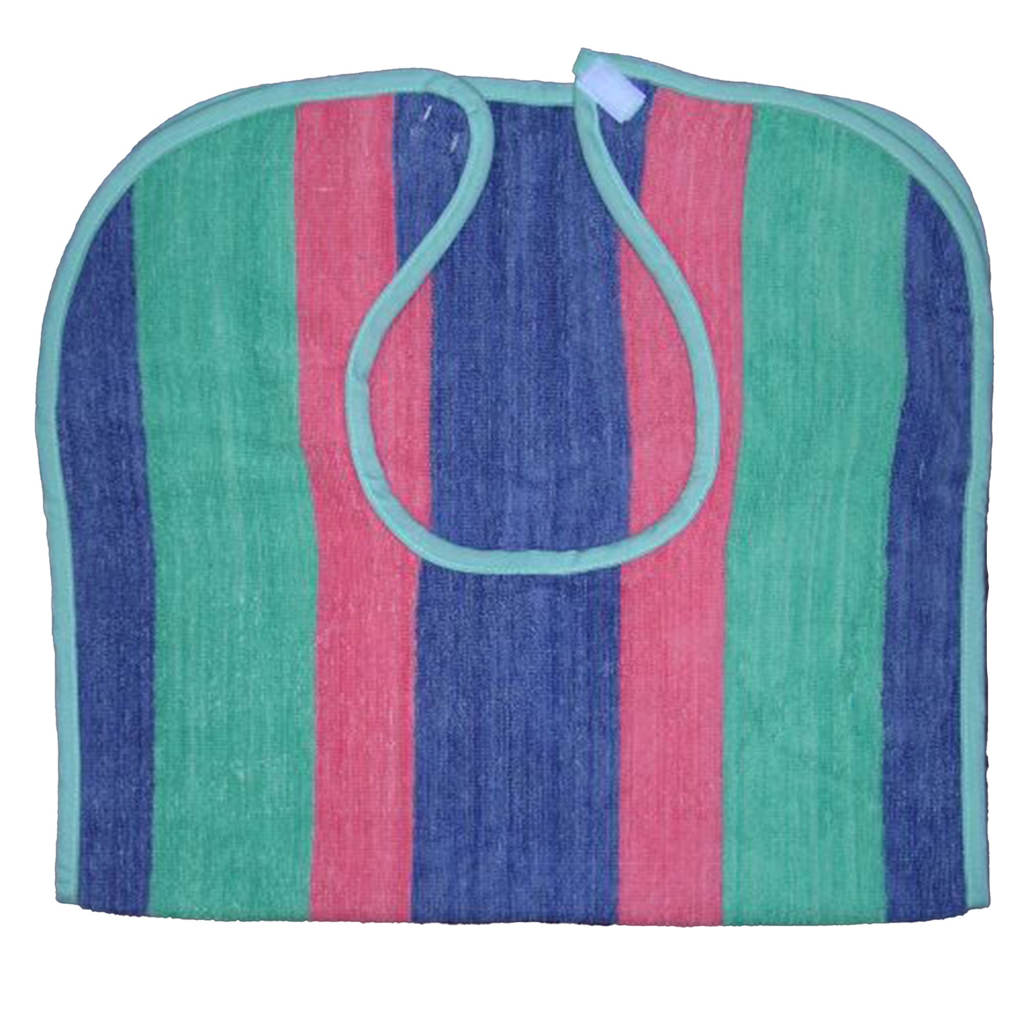 Bib Hook and Loop Closure Reusable Terry Cloth Striped