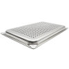 Full-size 3-inch-deep Super Pan V® perforated stainless steel steam table pan