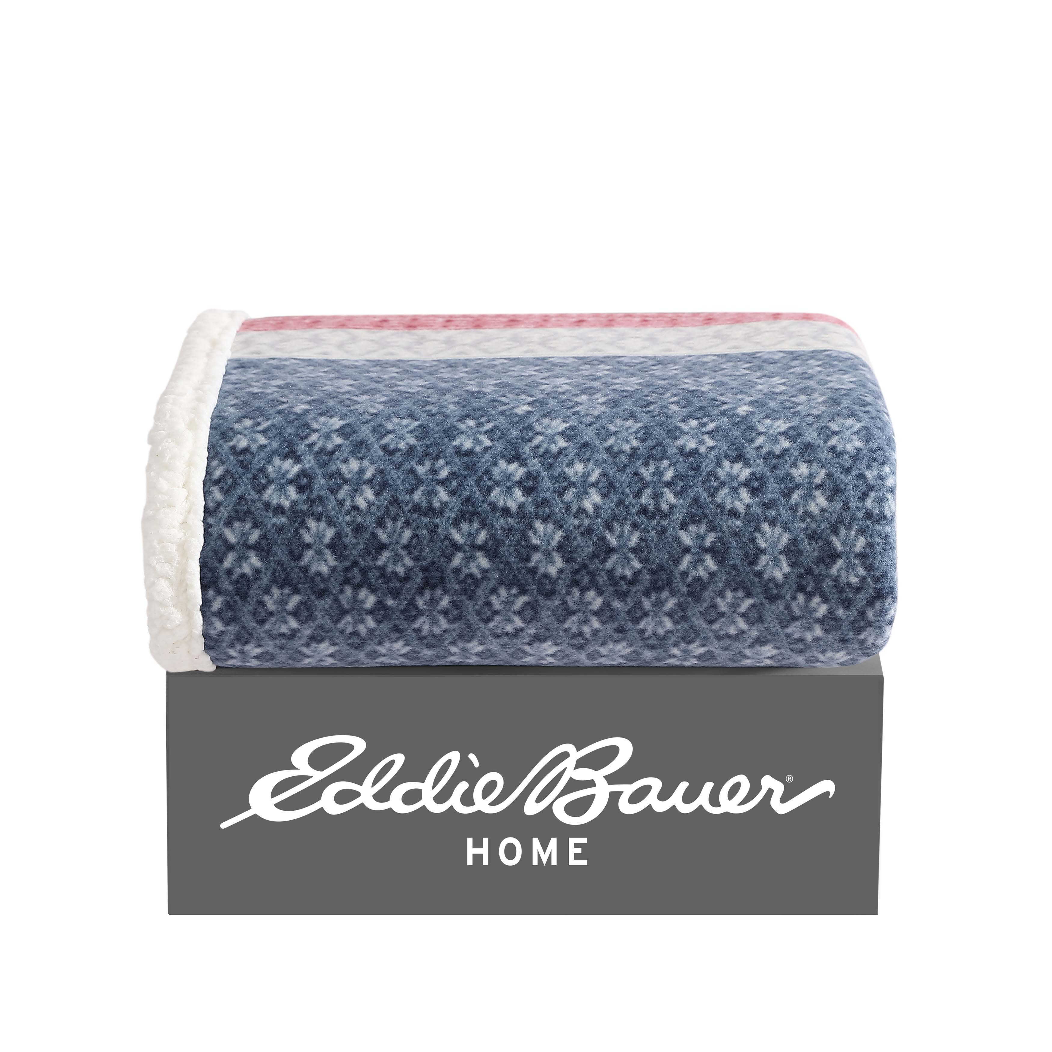 Eddie Bauer Plush-Fleece Throw Blanket