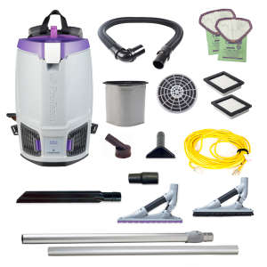 ProTeam, GoFit 6 w/ ProBlade Hard Surface & Carpet Tool Kit, 14", Backpack Vacuum