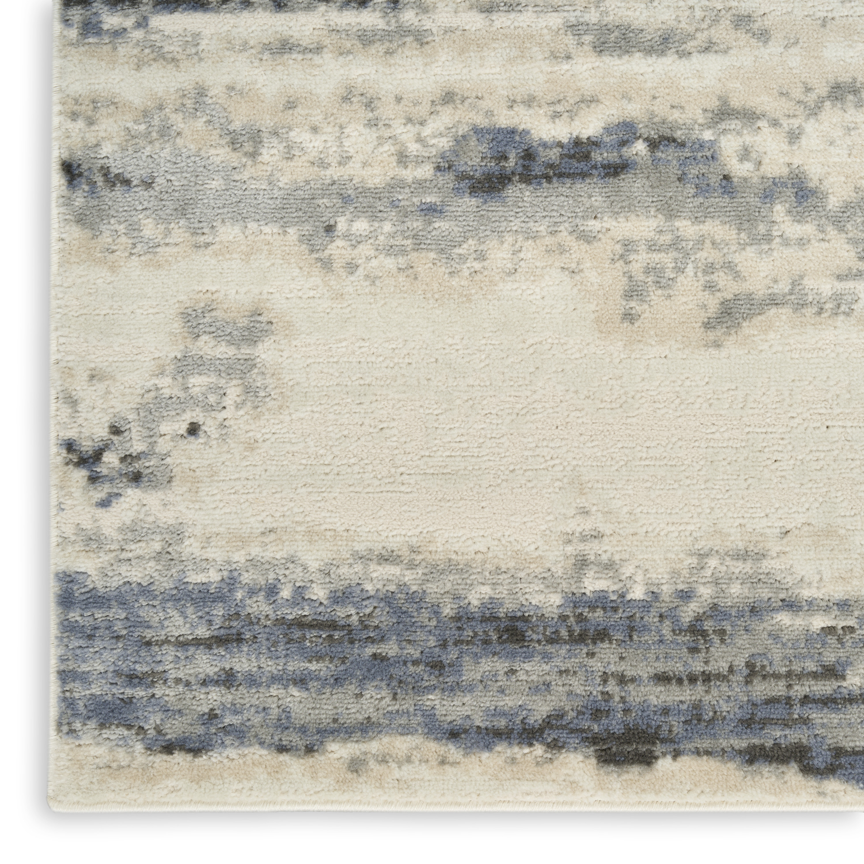 Nourison Serenity Home 9' x 12' Blue Multicolor Modern Indoor Rug