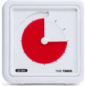 Braille 8" 60-Minute Visual Timer - Red Disk