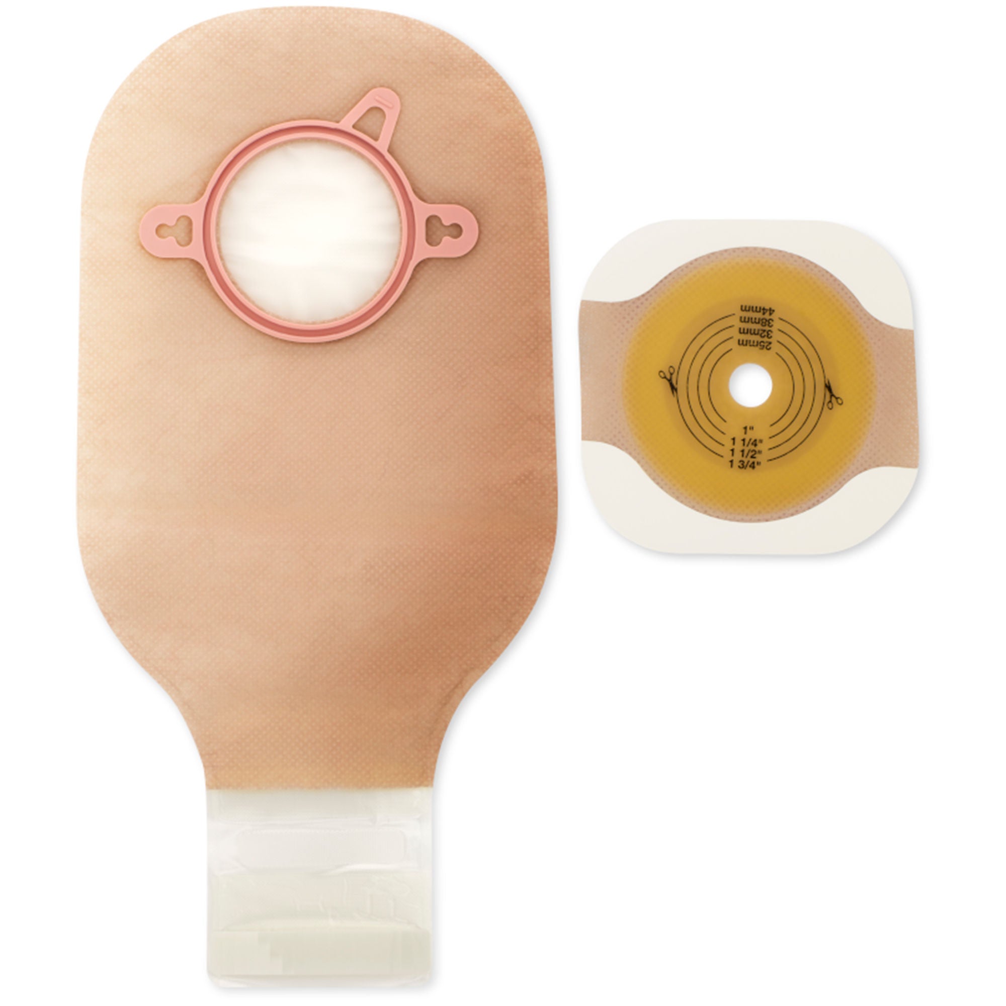New Image™ 2-Piece Ultra Clear Ostomy Pouch, up to 57 mm, Lock 'n Roll™ closure