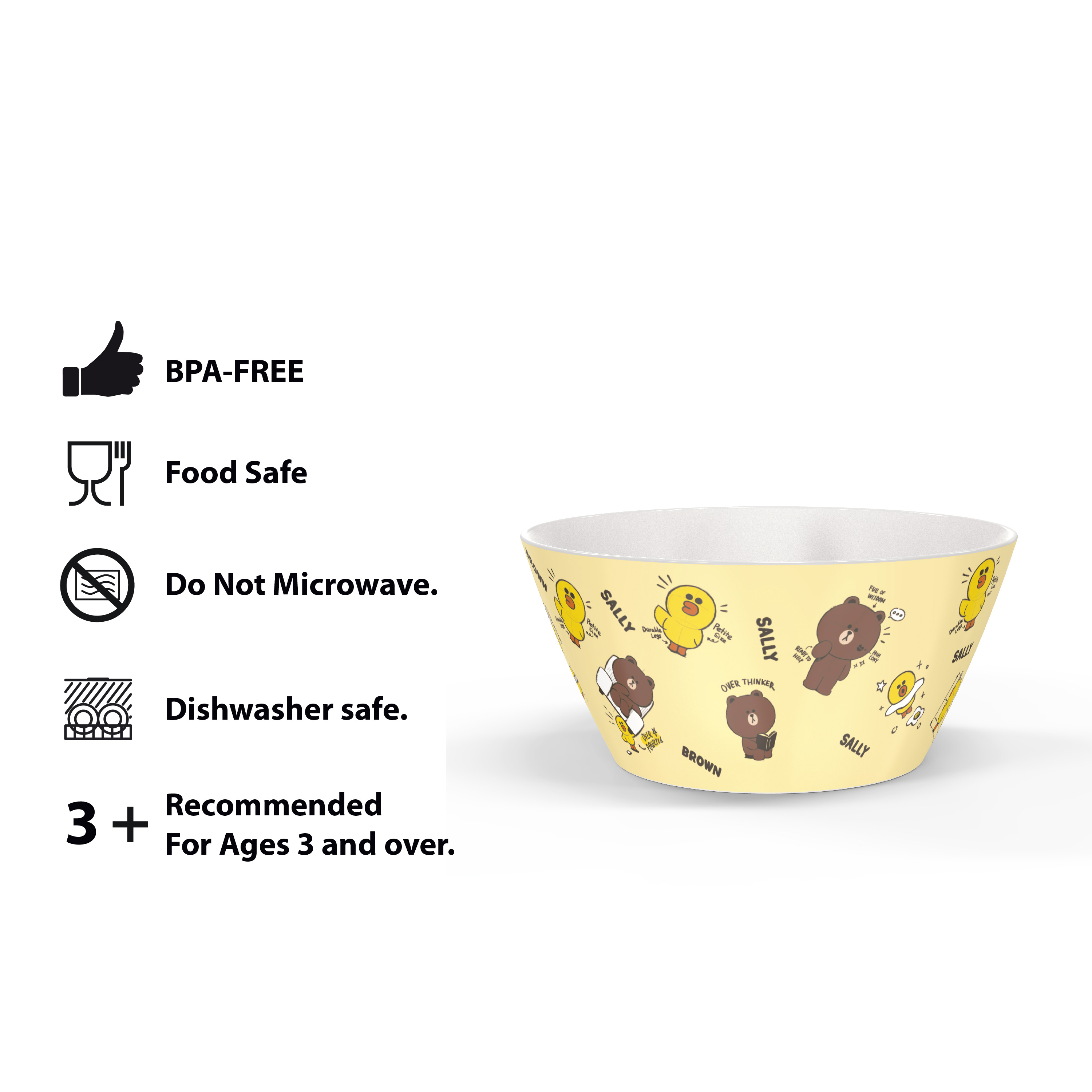 Line Friends Dinnerware Set, Teddy Bear, 2-piece set slideshow image 11 Line Friends Dinnerware Set, Teddy Bear, 2-piece set slideshow image 11