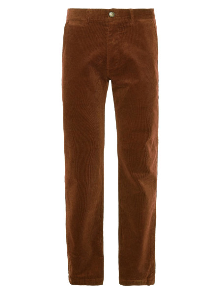 Pantaloni in velluto stretch a coste sottili dalla vestibilità leggermente aderente