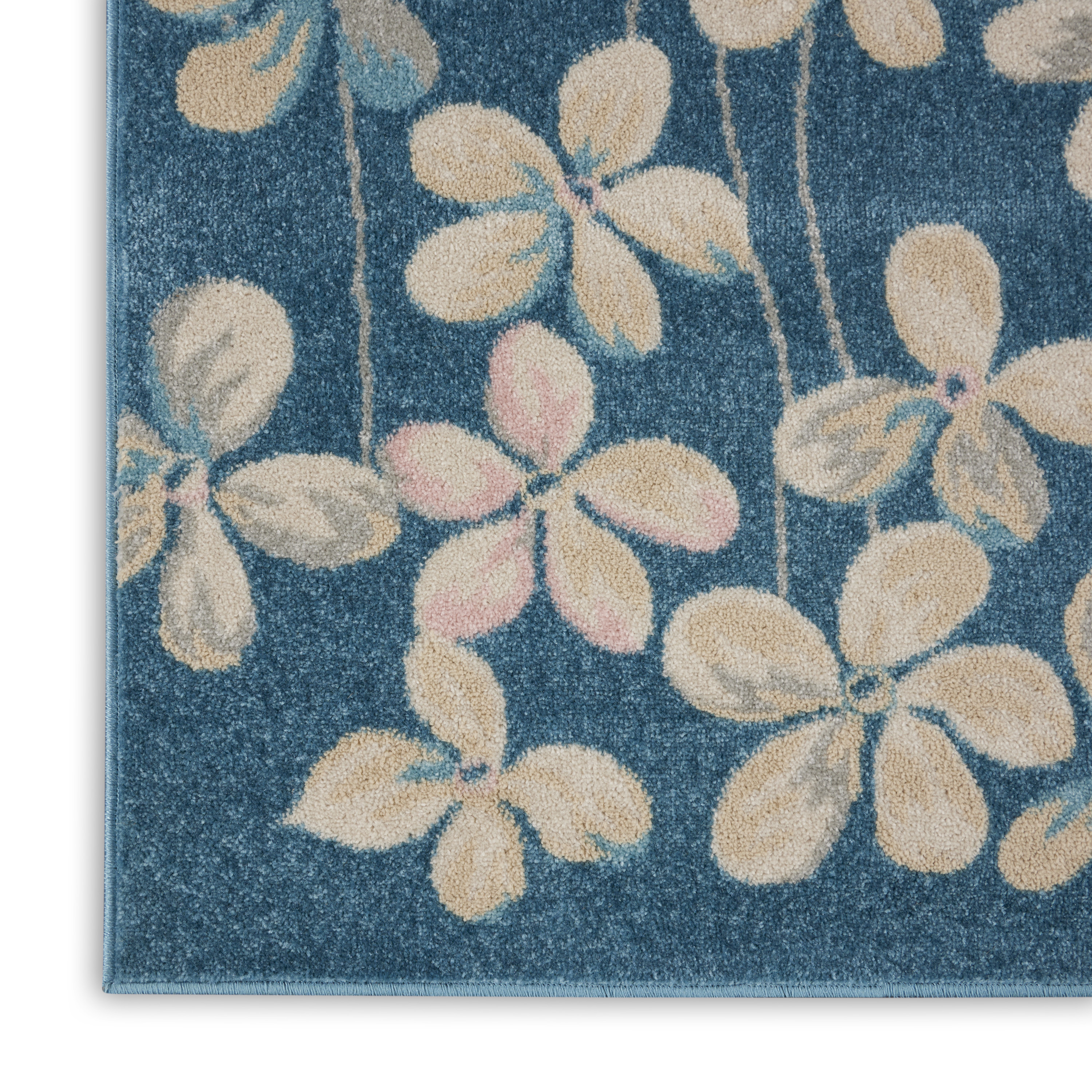 Nourison Tranquil 8'10" x 11'10" Turquoise Contemporary Indoor Rug