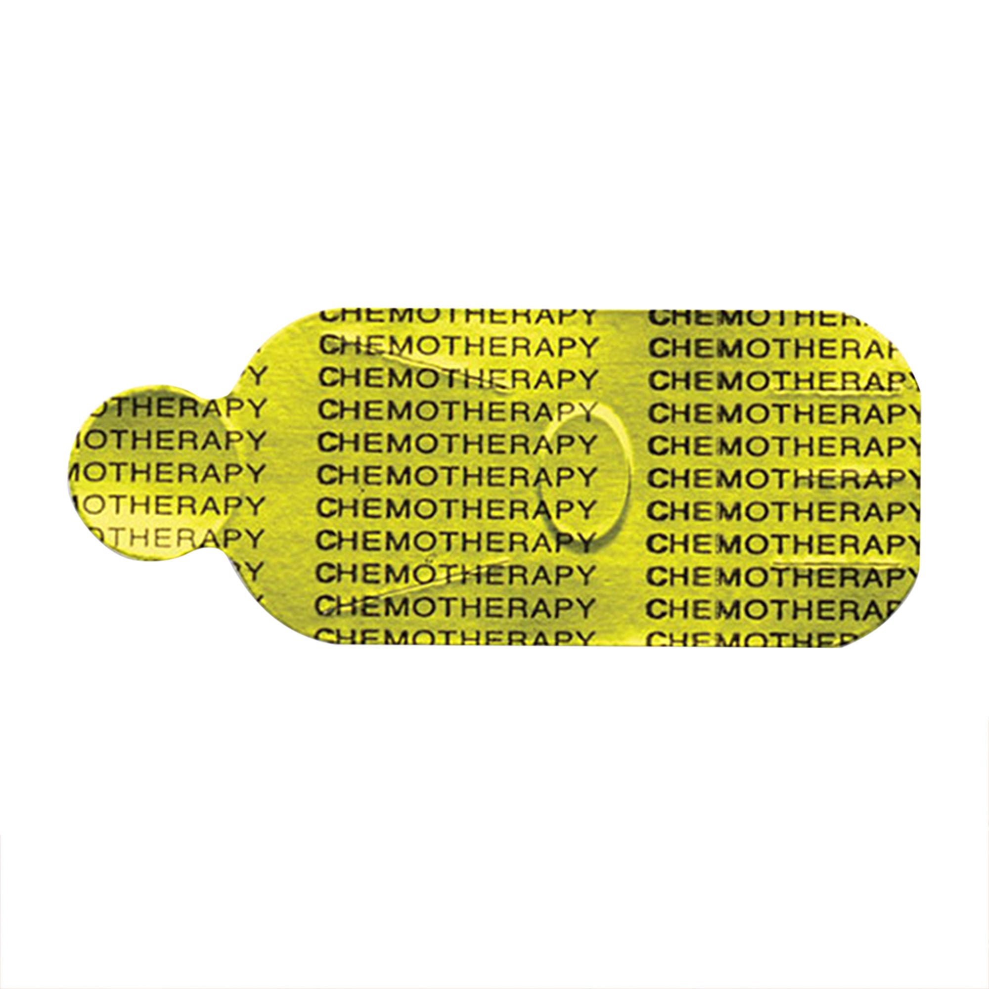 ChemoPlus™ IVA Seals, Yellow/black ink Chemotherapy