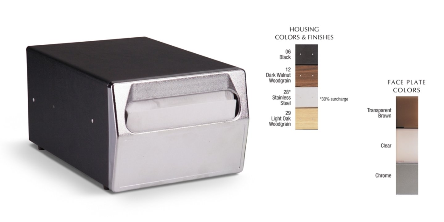 One-Sided Countertop Napkin Dispenser 6512